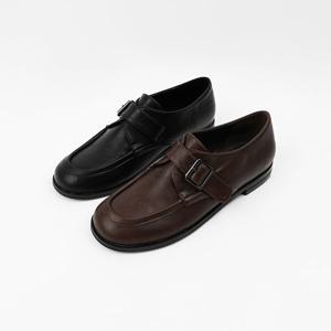 [신난다슈]여성 로퍼 단화 2cm 2종 플랫 구두 슬립온 발편한 둥근코 낮은굽 TMZ243114