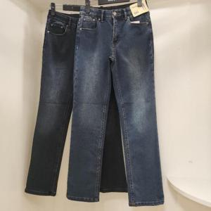 뱅뱅 HC15 뱅뱅 여성 기모 허리밴드 스판 슬림 일자 청바지 NQK743