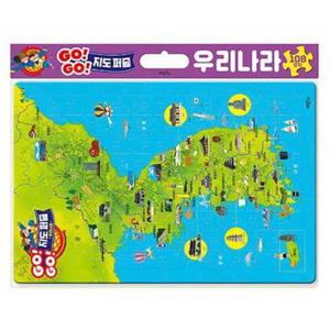 [계림북스] Go Go 지도 퍼즐 우리 나라(108조각)