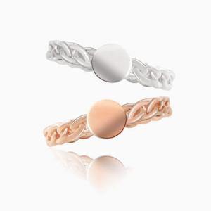 (실버) 게르마늄 트위스트 반지