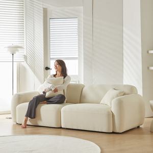 웰퍼니쳐 라넌 스마트 리볼브 패브릭 모듈 소파 3인