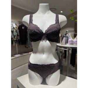 [바바라]여성 레이스 부직포 브라 햄라인 팬티 세트DBR(ABR4438 ABP4438H)