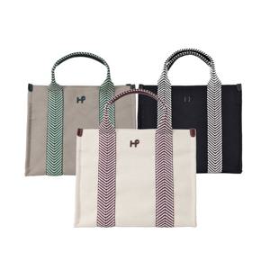 힐크릭 골프 파우치 백 웨빙 크로스 캔버스 토트백