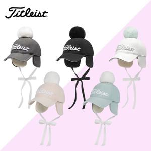 타이틀리스트 우먼스 폼폼 캡 골프모자 TH23WPWCK 겨울모자