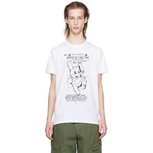 25 FW 피에스바이폴스미스 남성 화이트 그래픽 티셔츠 241422M213001