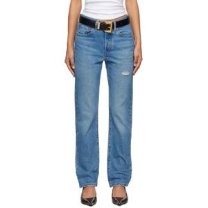 25 FW 리바이스 여성 블루 501 오리지널 핏 데님 진 242099F069055