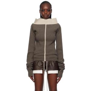 25 FW 릭오웬스 여성 그레이 카울 스웨터 232232F096021