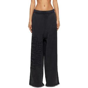 25 FW 베트멍 여성 블랙 파리 XXXL 스웨트팬츠 242669F086000
