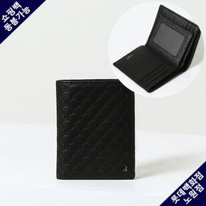 [헤지스핸드백] 블랙 소가죽 중지갑 HJWA4F836BK