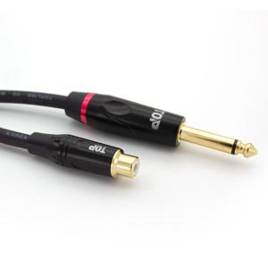 HDTOP 국산 제작 RCA 암 TO 5.5 모노 수 케이블 15M HT-TP526