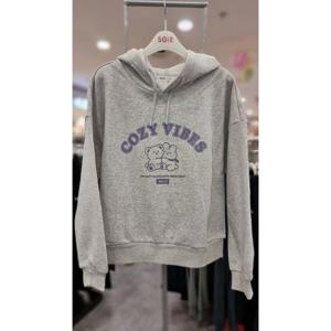 주)소이 세이브존01 소이아동복 겨울 기모 멜란지 바니베어 후드티 23W0454