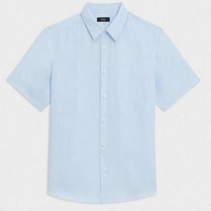 띠어리 반팔 셔츠 N0373502Y9H SKYLIGHT DOM