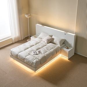 GVEN 지벤 스테이 호텔형 LED 침대 Q+LED기본협탁2개