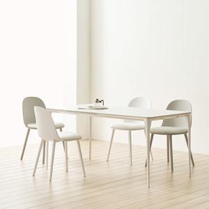 헤이몰리 코라코디 포세린 통 세라믹 4인용 식탁세트 (의자4개)