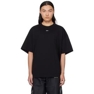 25 FW 오프화이트 남성 블랙 오프 스탬프 오버 티셔츠 251607M213015