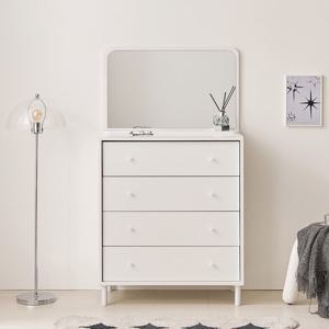 보루네오 마르체 폴라 E0자재 4단 서랍장 800+스탠딩 화장대 거울 BOW527C (착불)