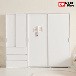 데코파인 그란 슬라이딩 2400 U세트 옷장 서랍옷장 안방 작은방