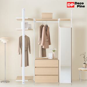 데코파인 모노 시스템 행거 1800 U세트 코너장 3단서랍 거울장