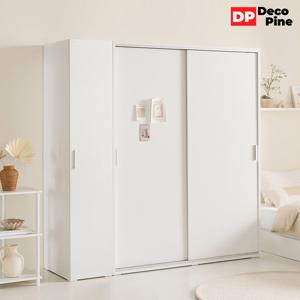 데코파인 리즈 슬라이딩장롱 I세트 옷장 선반장 안방 작은방 슬