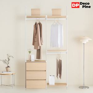 데코파인 피노 드레스룸 1200 B세트 서랍장 옷장 시스템장