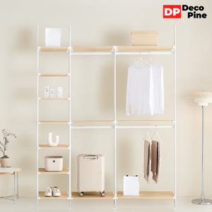데코파인 피노 드레스룸 1800 O세트 옷장 2개 선반장 시스템장