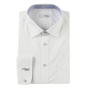 [에스티듀퐁(셔츠)][듀퐁셔츠] 일반핏 카라배색 소매듀퐁자수화이트칼라 SE4FM12LS703SWH