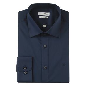 [에스티듀퐁(셔츠)][듀퐁셔츠] 슬림핏스트레치소재로 카라배색칼라로포인트 SE4SM22LS753SNY