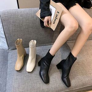 사계절 무지 모던 단정한 여성 삭스부츠 데일리 세련