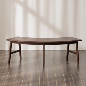 안목 윤화 A15 타원 원목 식탁 벤치 의자