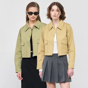 WOMAN 숏 집업 코튼 자켓 [2COL] / WBE1L07504