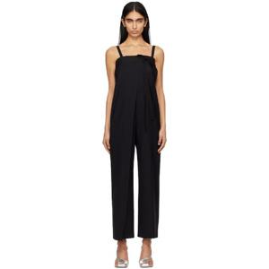 25 FW 메종마르지엘라 여성 블랙 테일러드 울 캔버스 점프수트 251188F070000