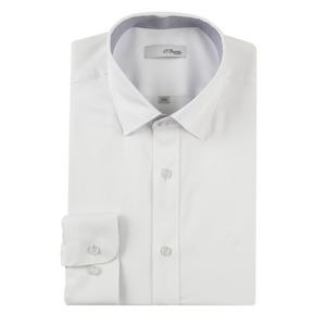 [에스티듀퐁(셔츠)]25SS 뱀부 스트레치 소재 슬림핏 긴소매 셔츠 SE5SM21LS304SWH