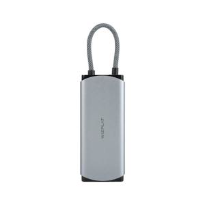 위즈플랫 CX06 6 in 1 멀티 USB허브 USB-C 3.2 Gen2 10Gbps HDMI 기가비트 유선랜 PD100W