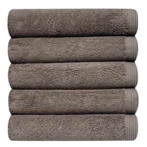 [다주타올]5장 호텔수건 40수 코마사 200g 플렉스 브라운 두꺼운 고급 무형광 수건 타올