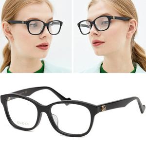 구찌 안경테 GG0961OA 사각 블랙 뿔테 명품 데일리 아시안핏