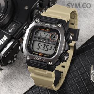 카시오 DW-291HX-5A 군인 군용 롱밴드 디지털 스포츠 남자 우레