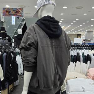 [써드케이](남녀공용)패딩 항공 점퍼MP1JU004-차콜_CJ