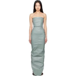 25 FW 릭오웬스 여성 블루 할리우드 뷔스티에 데님 가운 251232F055034