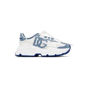 25 FW 돌체앤가바나 여성 블루   화이트 데이마스터 스니커즈 251003F128008