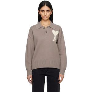 25 FW 아미 파리스 여성 토프 아미 드 꾀흐 폴로 셔츠 251482F108005