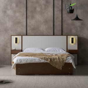 파로마 첼시 화이트 호텔식 서랍형 퀸사이즈 수납 침대 Q (매트미포함)