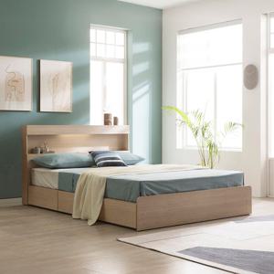 이노센트 스마트 LED 수납침대 Q＋라텍스탑 7존 포켓 매트리스 i105275