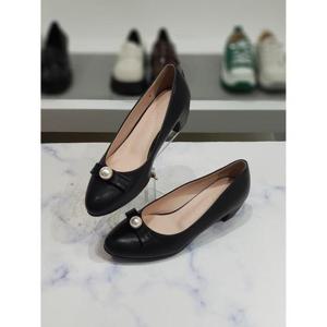한슈 세이브존03 메이 진주 리본 미들 펌프스힐 4.5cm AGHS11014kaA