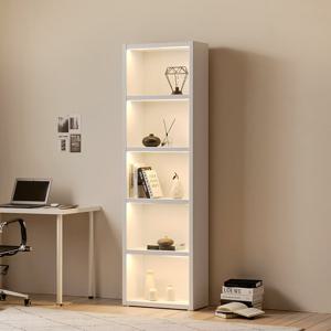 아씨방가구 제니아 LED 조명 36T 선반 600 5단 책장