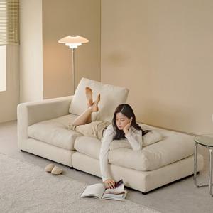 [빠른배송]퍼니코 톰 클래식 구스 아쿠아텍스 패브릭 모듈 소파 2인용 카우치형 (쿠션 2개 증정)