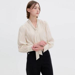[올리브데올리브]콩단추 타이 블라우스 (OH5XB147)
