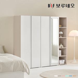 [착불] 보루네오 타키 2000 W세트 장롱 장농 이불장 안방 작은방 원룸 거울 6자 7자