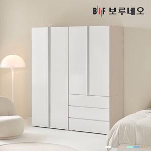 [착불] 보루네오 타키 1600 J세트 장롱 장농 이불장 미니 아이 작은방 원룸 슬림 서랍 5자 6자