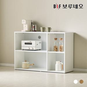 [착불] 보루네오 키첸 1200 2단 오픈 주방 수납장 깊은