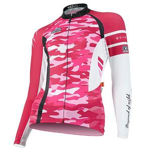 (여성용) 와일드카모 핑크 긴팔 져지